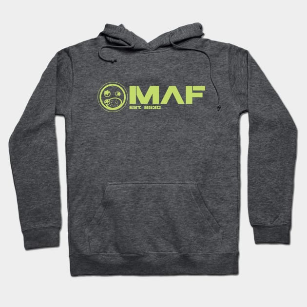 Magistracy Armed Forces (MAF) PT Shirt Stencil Hoodie by EchoArc